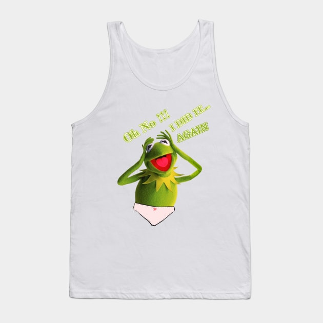 Funny Muppet, Kermit The Frog Tank Top by TrendsCollection